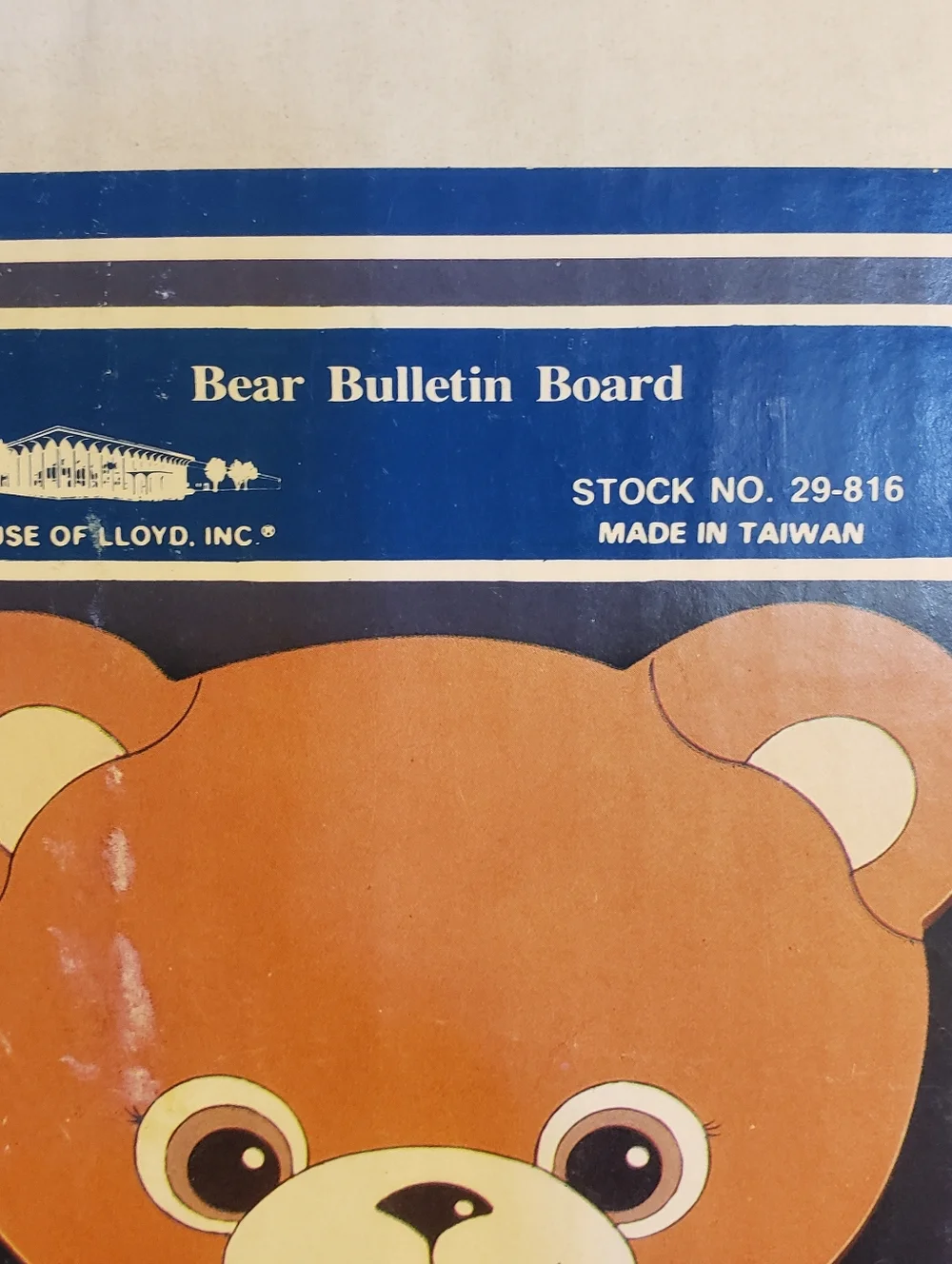 Teddy Bear Design Bulletin Board New Vintage 1997 House Of Lloyd Cottagecore